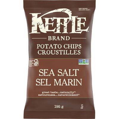 Kettle Sea Salt Potato Chips 198g