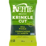 Kettle Croustilles Krinkle Cut cornichons à  l'aneth