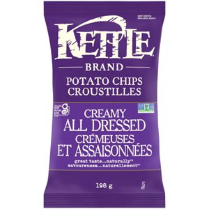Kettle Chips Creamy All Dressed Potato Chips 198G