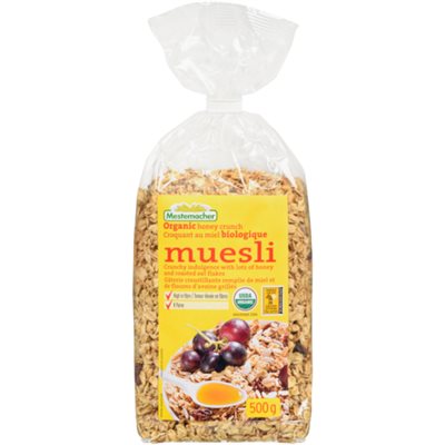 Mestemacher Muesli Organic Honey Crunch 500 g 500g