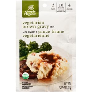 Simply Organic Vegetarian Brown Gravy Mix 28 g 28g