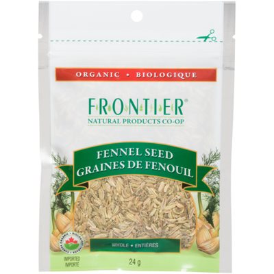 Frontier Organic Fennel Seed Whole 24 g 24G