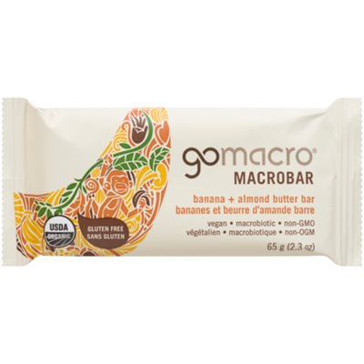 GoMacro Macrobar Banana + Almond Butter Bar 65 g 