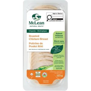 Mclean Meats Poitrine de Poulet Rôtie 125g