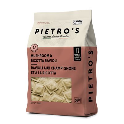 Pietro's Raviolis sans Gluten Aux Champignons Et Au Ricotti 300 G