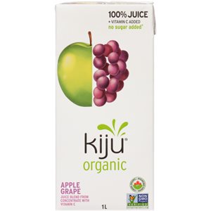 Kiju 100% Jus Pomme Raisin Biologique 1 L