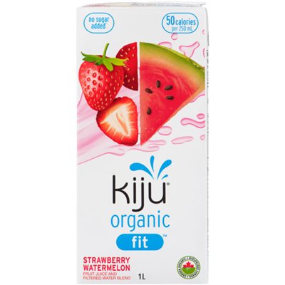 Kiju Fit Fruit Juice and Filtered Water Blend Strawberry Watermelon Organic 1 L