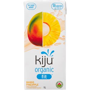 Kiju Fit Mélange de Jus de Fruits et d'Eau Filtrée Mangue Ananas Biologique 1L