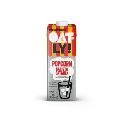 Oatly Oat Drink Barista Pop Corn 946ml
