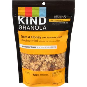 KIND Granola Avoine Miel et Noix de Coco Grillée 312 g