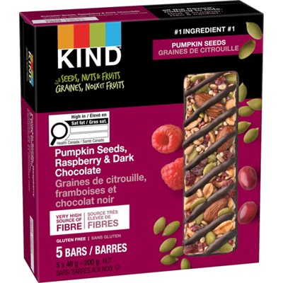 Kind Graine Citrouille Framboise & Chocolat 5Pk