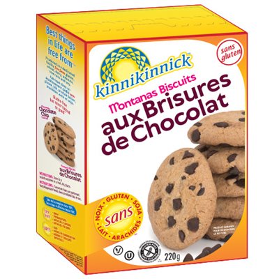 Gluten Free Montana'S Chocolate Chip Cookies 220g