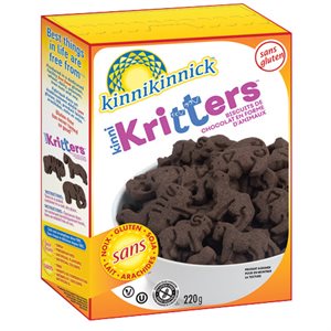 Gluten Free Kinnikritters Chocolate Animal Cookies 220g