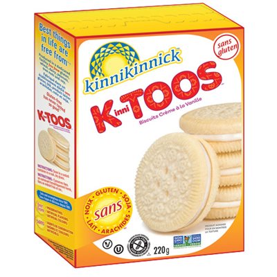 Gluten Free Kinnitoos Vanilla Sandwich Cream Cookies 220g