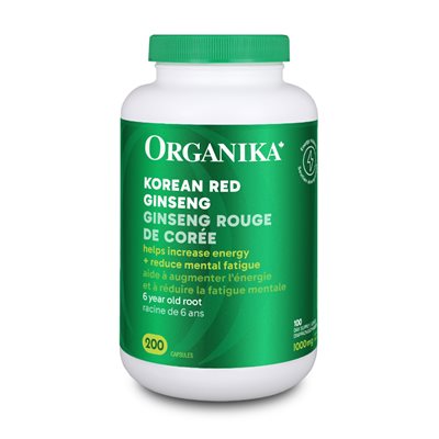 Organika Ginseng - Korean Red 200 Caps Organika Ginseng - Korean Red 200 Caps