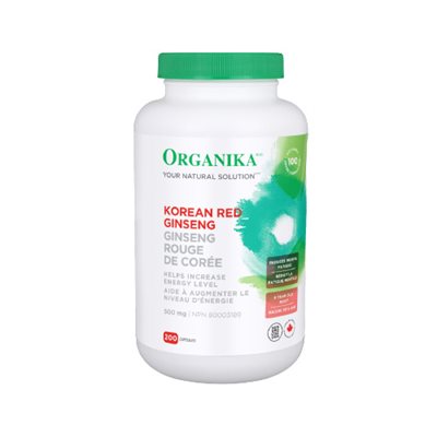 Organika Ginseng - Rouge De Corée 200caps Organika Ginseng - Rouge De Corée 200caps