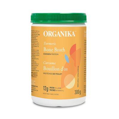 Organika Bouillon D'Os - Poudre De Protéines De Poulet Curcuma