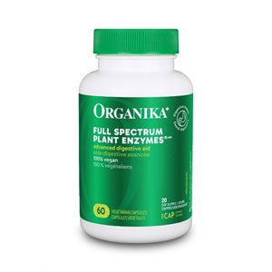 Organika Enzymes Végétales À Spectre Complet 60 Gélules