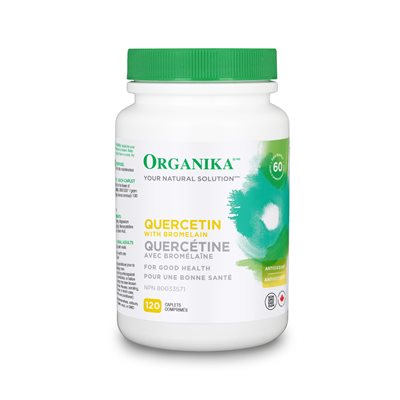 Organika Quercetin With Bromelain 120 Caplets