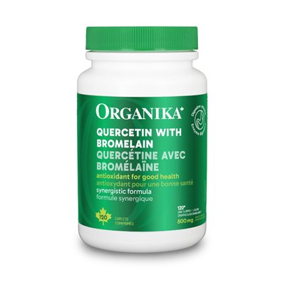 Organika Quercétine Avec bromélaïne 120un Organika Quercétine Avec bromélaïne 120un