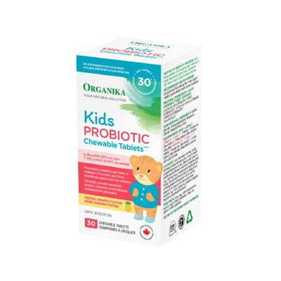 Organika Kids Chewable Probiotic 30 Tabs