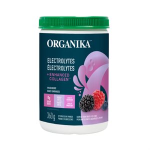 Organika Electrolytes + Enhanced Collagen - Wild Berry 360G