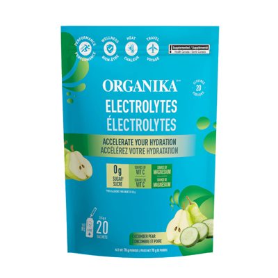 ORGANIKA ÉLECTROLYTES CONCOMBRE POIRE 3.5 G X 20 SACHETS