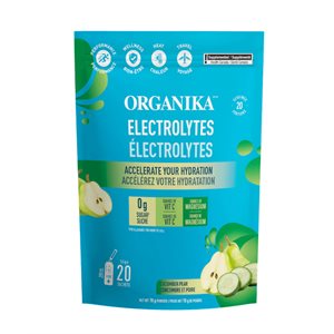 ORGANIKA ÉLECTROLYTES CONCOMBRE POIRE 3.5 G X 20 SACHETS