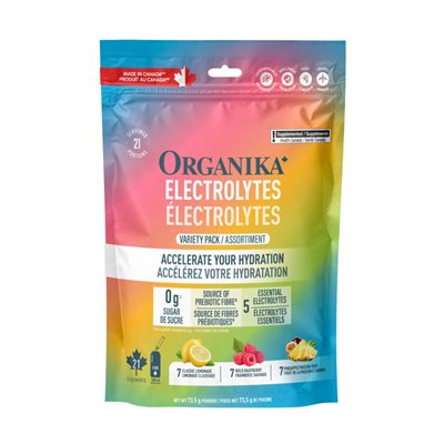 ORGANIKA ÉLECTROLYTES SAVEURS VARIÉS 3.5 G X 20 SACHETS ORGANIKA ÉLECTROLYTES SAVEURS VARIÉS 3.5 G X 20 SACHETS
