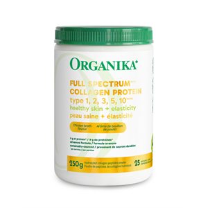 Organika Full Spectrum Collagen type 1,2,3,4,10 Chicken Broth flavor 250g
