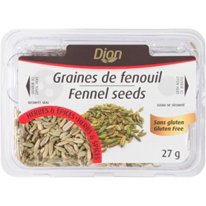 Dion Herbes & épices Graines de Fenouil 27 g