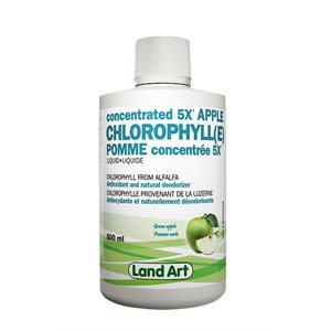 Land Art Chlorophyll(E) Basil-Lime 5X Apple 500ml