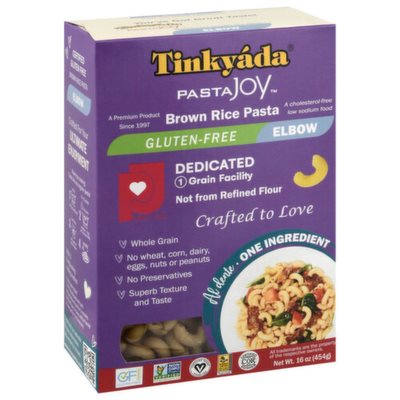 Tinkyada Pâtes Coudes Au Riz Brun 454g Tinkyada Pâtes Coudes Au Riz Brun 454g