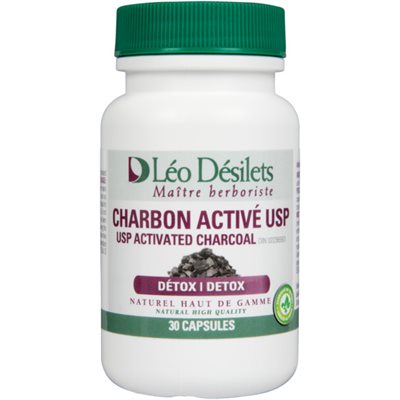 Leo Desilets USP Activated Charcoal 30 Capsules 