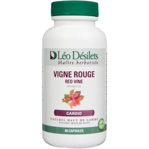 Léo Désilets Maà®tre Herboriste Vigne Rouge 60 Capsules