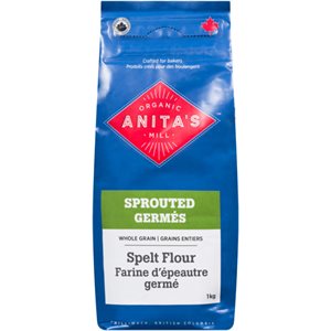 Anita's Organic Mill Farine d'épeautre Germé Grains Entiers Germés bio 1 kg