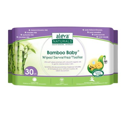 Bamboo Baby Travel Wipes 30 pk