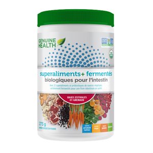 Genuine Health Superaliments+ Fermentés Biologiques pour l'Intestin Aliments Entiers en Poudre 273 g