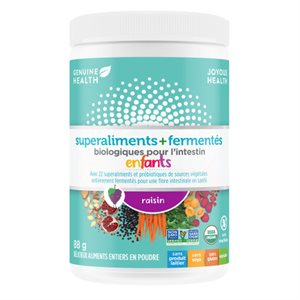 Genuine Health Fermented Organic Gut Superfoods+ for Kids, Grape