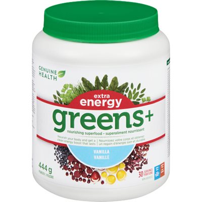 Genuine Health Extra Energy Greens+ Vanille