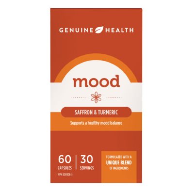 Genuine Health Mood Saffron & Turmeric 60un