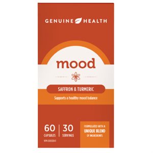 Genuine Health Mood Saffron & Turmeric 60un