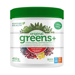 Genuine Health Greens+ Baies 450G