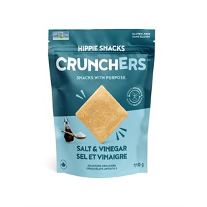 Hippie Snacks Crunchers Sel et vinaigre 110g