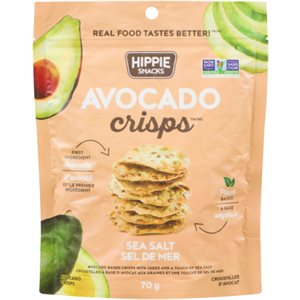 Hippie Snacks Avocado Crisps Sea Salt 70 g 