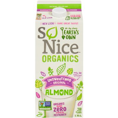 Earth's Own So Nice organic Unsweetened Almond Drink