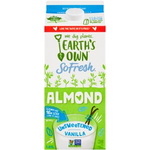 Earth's Own So Fresh Almond Drink Vanille. Non Sucre 1.89L