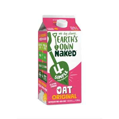 EARTH'S OWN Boisson naked à l'avoine enrichie 1,75L