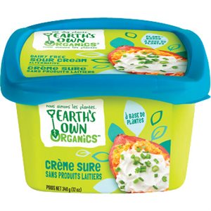 Earth's Own Créme sure sans produits laitiers biologique