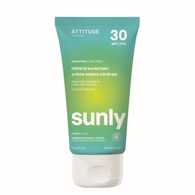 Attitude Spf 30 Sunscreen – Fragrance-Free – 150 G